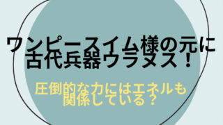 ワンピースイム様の元に古代兵器ウラヌス