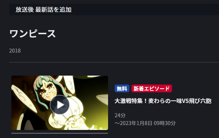 ワンピース アニメ 総集編2022冬